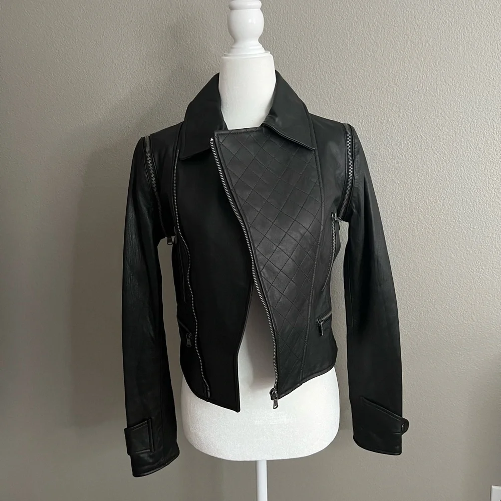 NWT Cusp genuine leather jacket in size XS - Picture 1 of 8